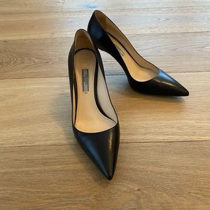 Authentic Prada black leather pumps